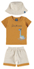 Conjunto meia malha e malha Jacquard Chantilly - REI REX - Coisas de Laurinha