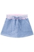 Short saia moletom jeans cós fashion - INFANTI