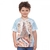Conjunto camiseta meia malha Beneton e Bermuda moletom Brilha no escuro - RANDA MUNDU