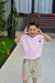 Conjunto Camiseta em meia malha e Bermuda em linho - LE PETIT - Coisas de Laurinha