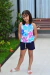 Conjunto regata Resort floral e short moletinho - KELY & KETY