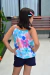 Conjunto regata Resort floral e short moletinho - KELY & KETY - loja online