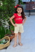 Conjunto Cropped e Shorts - PIC NIC