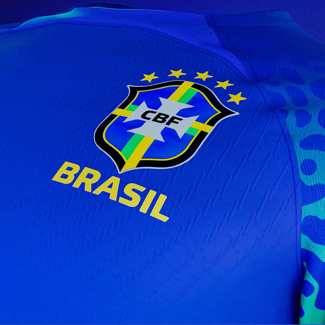 dose hawk Creep Camisa Seleção Brasileira II 2022 Torcedor Nike Masculina - Azul