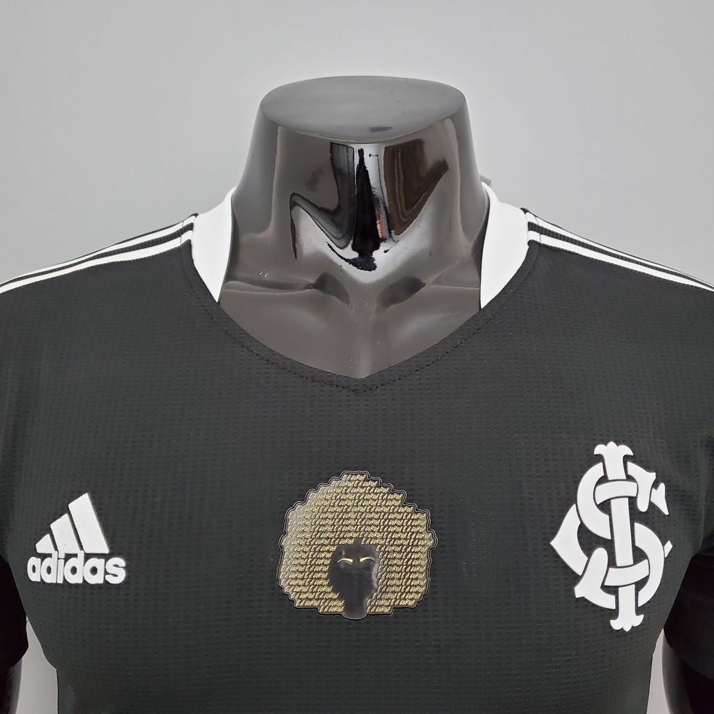 Camisa Internacional Excelência Negra 21/22 Torcedor Adidas Feminina -  Preta