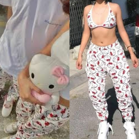 Pijama en dúo para pareja HELLO KITTY 2 pantalónes y 1 top