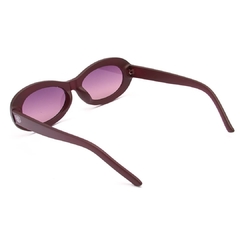 Óculos de sol Fuel modelo Novara formato oval cor vinho