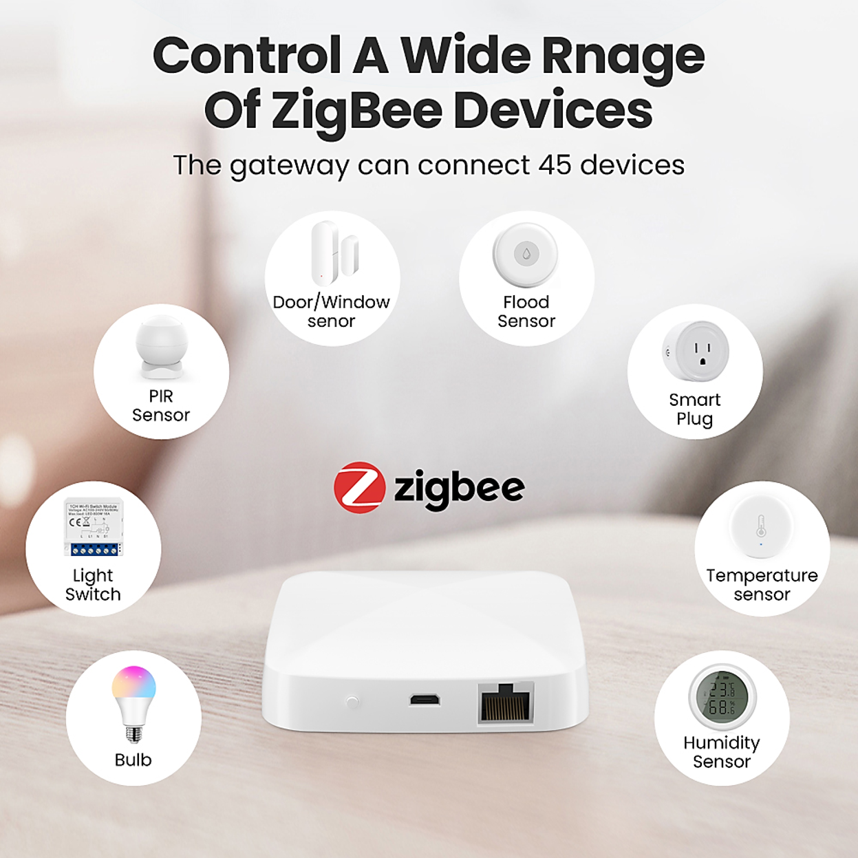 Tuya Wireless Zigbee Bridge Smart Home Zigbee Gateway Hub telecomando  dispositivi Zigbee Smart Life APP per Alexa Google Home