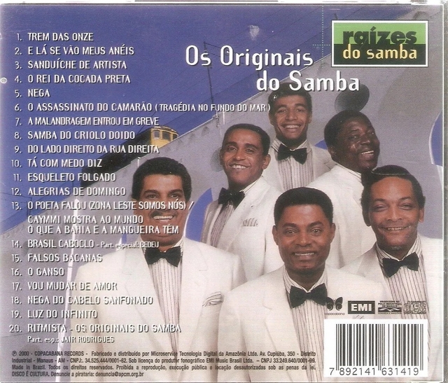 Cd Os Originais Do Samba - A Corda Arrebenta