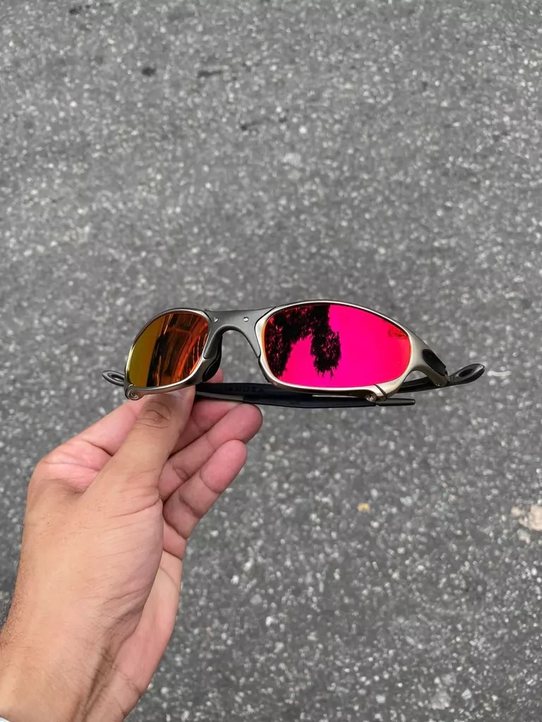 Oculos Oakley Thump Juliet xmetal Preta + 2 lentes em Promoção na