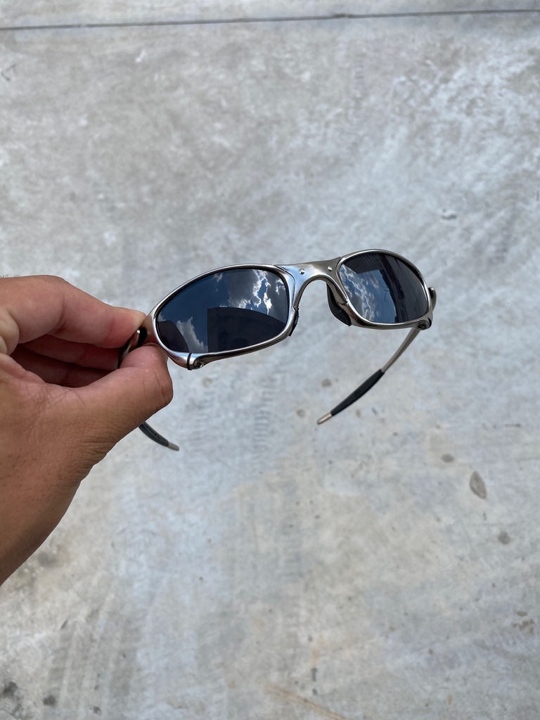 Óculos Oakley Juliet Xmetal “Lentes Black” kit borracha preta