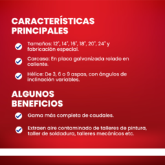 EXTRACTOR TUBO AXIAL ACOPLAMIENTO DIRECTO - tienda en línea