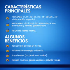EXTRACTOR ATMOSFÉRICO FABRICADO EN LÁMINA GALVANIZADA - tienda en línea