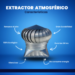 EXTRACTOR ATMOSFÉRICO FABRICADO EN ACERO INOXIDABLE - comprar en línea