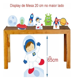 Super Kit Astronauta Decoração Totem Displays + Painel - decorandoegrudando.com.br