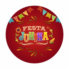 Painel Tecido Redondo Festa Junina Arraiá Decoração Festa - comprar online