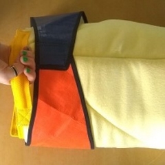 Mandil acolchado con manija / Padded saddle pad with handle