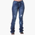 Calça Feminina Zenz Western Jeans Animal - 9032