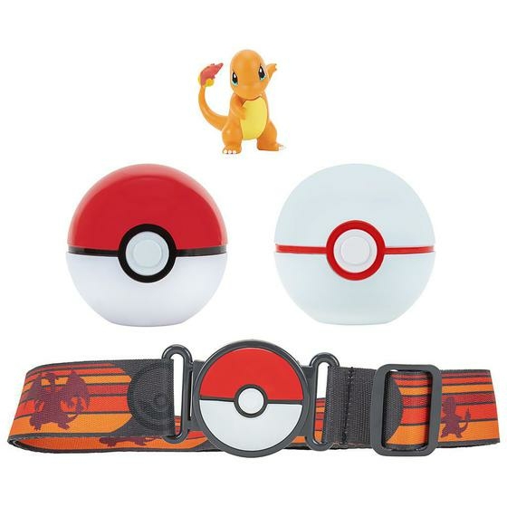 Brinquedo Cinturão De Ação Pokemon Com Pokebolas Machop Sunny