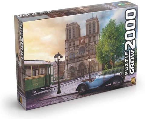 Quebra Cabeça Puzzle 4000 Peças Ruas de Paris 4102 GROW Jogo de Mesa  Educativo Didático Coleção