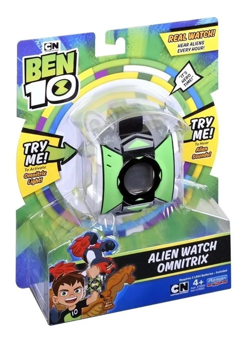 Ben 10 Relogio - Omnitrix Omni-Strike 10 Aliens Com Luz E Som