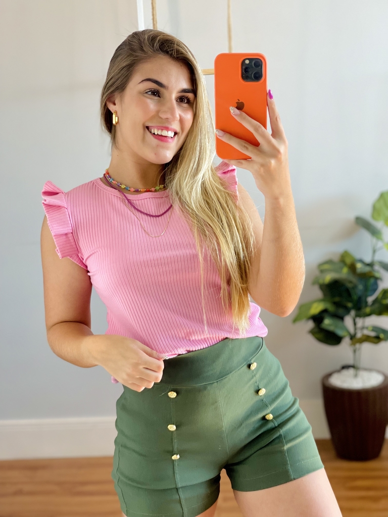 short bengaline verde militar