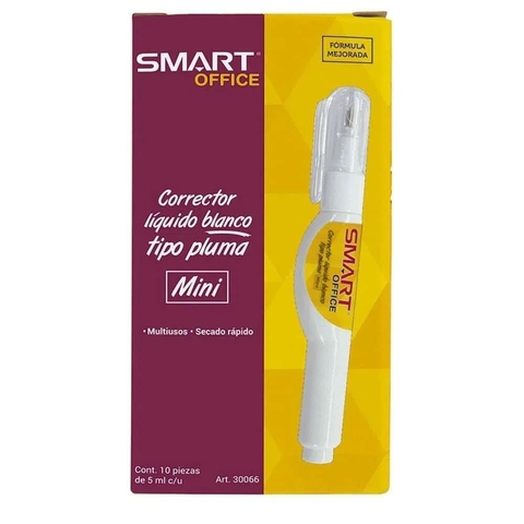 CORRECTOR LIQUIDO BLANCO PLUMA MINI SMART 5ML