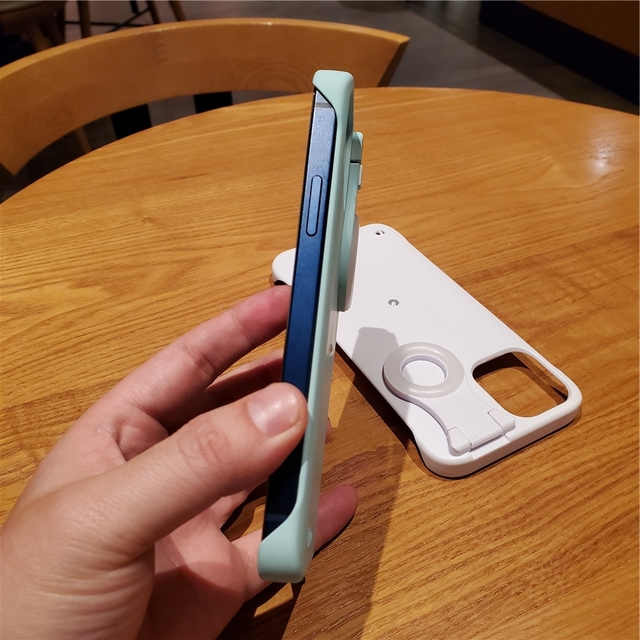 Capa de celular com luz de led, para iphone 11 pro, xr, xs max, 11, 12 pro  max, com anel de luz