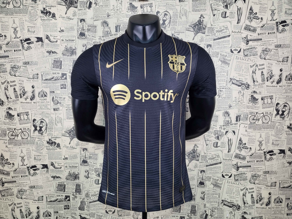 camisa da barcelona preta