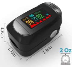 OXIMETRO MEDIDOR DE SATURAÇÃO DE SANGUE/ pulsioximetro/ pulsoximeter/ oxigênio no medidor de saturação de sangue/ monitor de freqüência cardíaca médica - comprar online