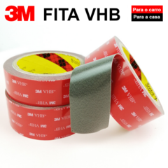 Fita Dupla Face Super Forte 3 3M VHB para Alta Temperatura