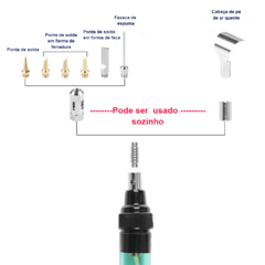 Imagem do CONJUNTO 13 PEÇAS DE SOLDA A GÁS BUTANO SEM FIO