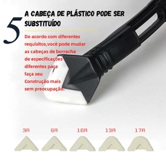 Raspador cola 5 em 1, removedor de calafeto, faca ângulo, espátula, 4pcs, cola piso, ferramenta remoção do molde - comprar online