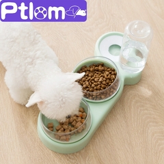 Alimentador Automático de comida de gato, Dispensador de Água Pet, Suporte Elevado, Alimentador de Pet - comprar online