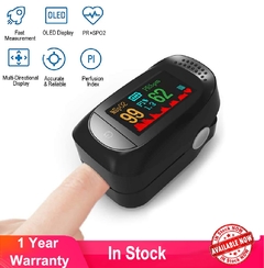 OXIMETRO MEDIDOR DE SATURAÇÃO DE SANGUE/ pulsioximetro/ pulsoximeter/ oxigênio no medidor de saturação de sangue/ monitor de freqüência cardíaca médica