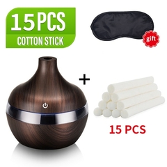Umidificador de Ar Elétrico de Grão de Madeira - USB Mini - com Aroma Essencial, Difusor de Óleo Ultrassônico e luz de LED - loja online