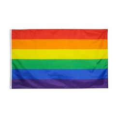 Bandeira LGBTQIA+ com 90x150cm , Gay Pride, Rainbow Flag