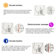 Imagem do Massageador Elétrico de Pescoço com 6 modos de controle e aquecimento infravermelho
