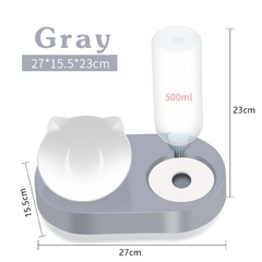 Alimentador Automático de comida de gato, Dispensador de Água Pet, Suporte Elevado, Alimentador de Pet na internet