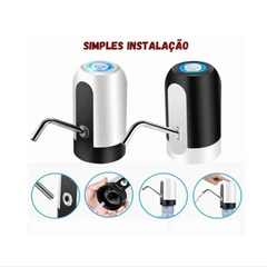 Bomba de água Lehmox com carregador usb automático / Dispensador elétrico de garrafas de ovo, 19/12/70/litros - WebShopp