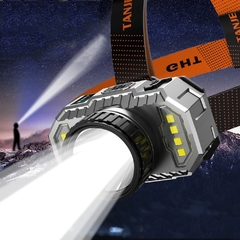 Lanterna de cabeça com luz de led, super brilhante, forte , ideal para áreas externas, casa, pesca noturna e com longo alcance. - comprar online