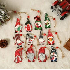 Conjunto de gnomos de madeira para árvore de Natal na internet