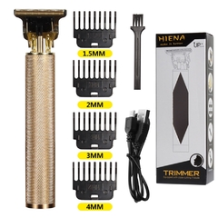 Imagem do Máquina de corte cabelo elétrico T9 USB recarregável barbeador homem aparador para barbeiro profissional aparador barba