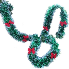 Guirlanda de natal para decoração de porta, parede ou árvore de natal