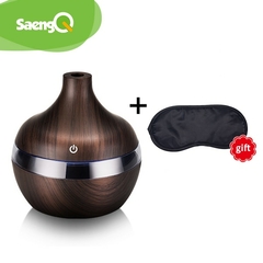 Umidificador de Ar Elétrico de Grão de Madeira - USB Mini - com Aroma Essencial, Difusor de Óleo Ultrassônico e luz de LED na internet