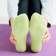 Meias femininas antiderrapante para ioga, para moças, balé, dança, esportes, fitness, academia na internet