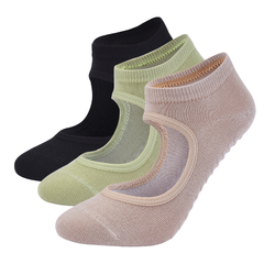 Meias femininas antiderrapante para ioga, para moças, balé, dança, esportes, fitness, academia - WebShopp