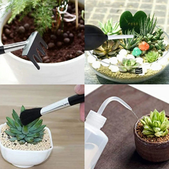 kit de ferramentas para jardinagem doméstica