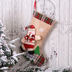 Saco de Meia de Natal para Decoração de Árvore de Natal