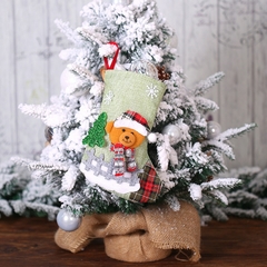 Imagem do Saco de Meia de Natal para Decoração de Árvore de Natal